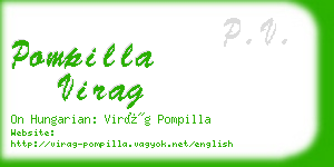 pompilla virag business card